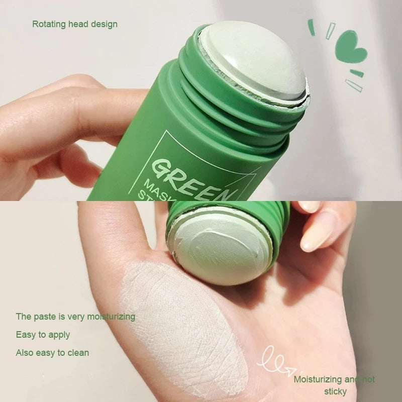 Girl Green Tea Solid Mask Deep Cleaning Mud Mask Stick Oil Control