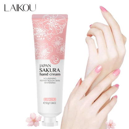 LAIKOU Japan Sakura Hand Cream Lotion For Women Moisturizing